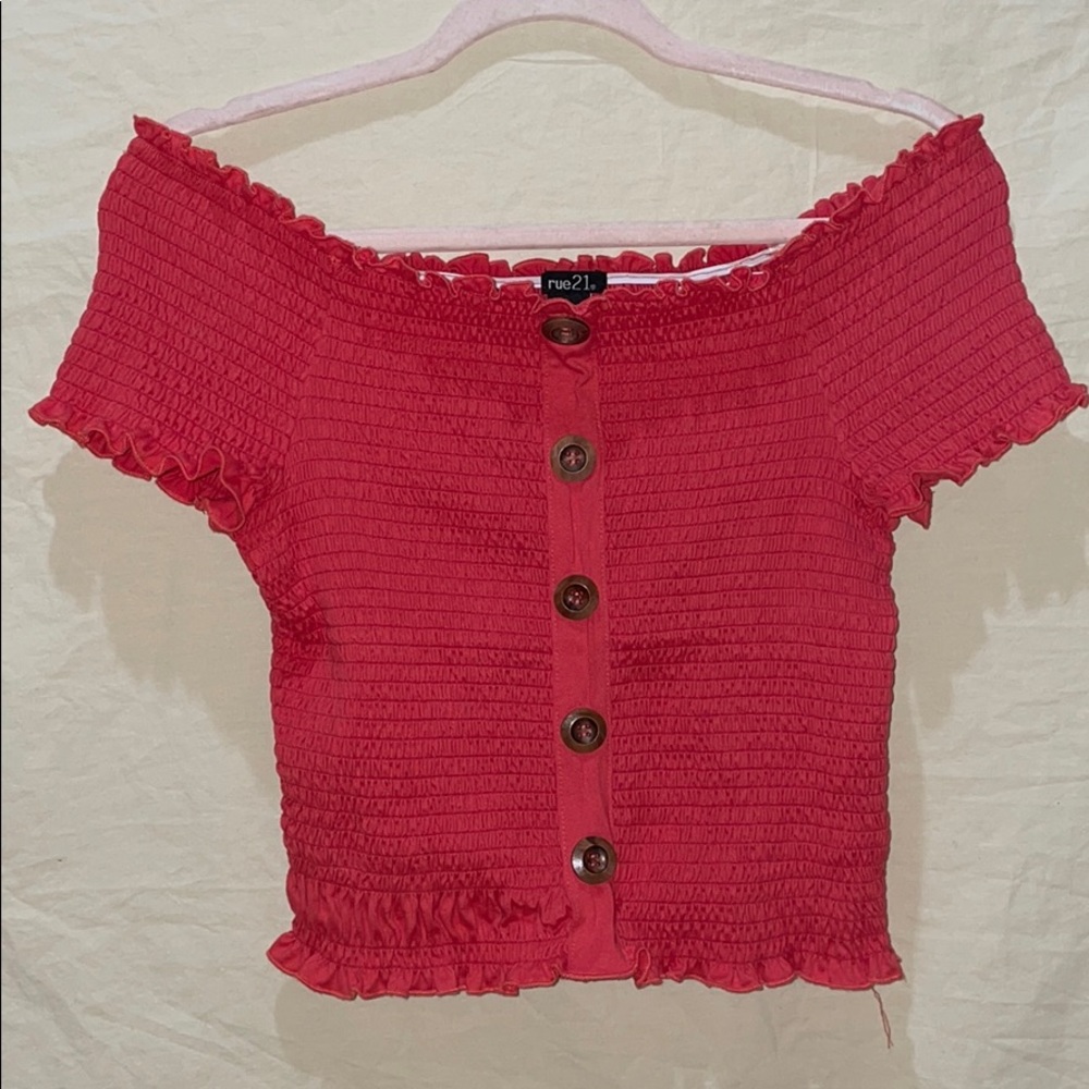 Rue21 off the shoulder stretchy shirt